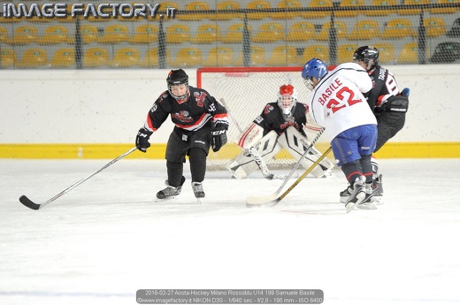 2016-02-27 Aosta-Hockey Milano Rossoblu U14 199 Samuele Basile